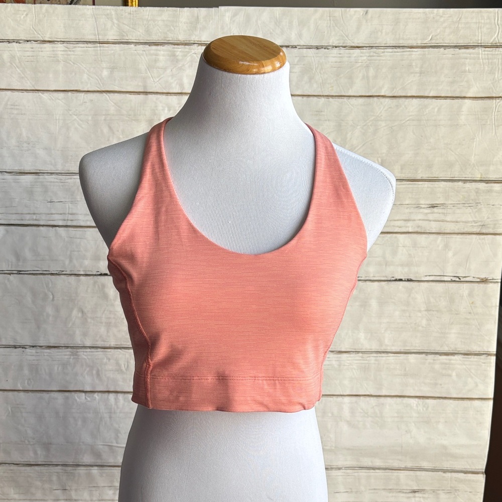 Outdoor Voices Coral and Peach Sports Bra